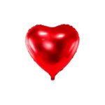 PartyDeco - Ballon coeur, 48cm, rouge
