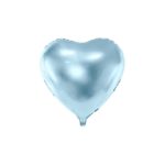 PartyDeco - Ballon coeur, 48cm, bleu