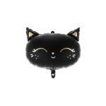 PartyDeco - Ballon Chaton noir 48x39cm