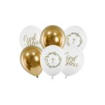 PartyDeco - Ballons 30 cm, God Bless, mélange