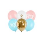PartyDeco - Ballons 30 cm, Boy or Girl, mélange