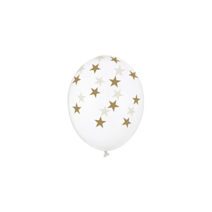 PartyDeco - Ballons Étoiles, Cristal clair