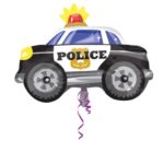 Ballon Foil SuperShape Voiture de Police  - 60 X 45 cm