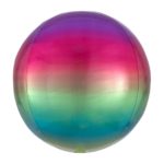 Ballon Foil Orb Ombré Arc en Ciel
