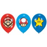 Amscan - Ballon Super Mario 27.5cm