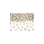 PartyDeco - Confettis Flocons en bois - étoiles 50pcs