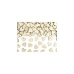 PartyDeco - Confettis Flocons en bois - coeurs 50pcs