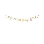 PartyDeco - Bannière Oh baby, 2,5 m
