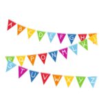 PartyDeco - Bannière fanion A-Z école 400 x 16 cm