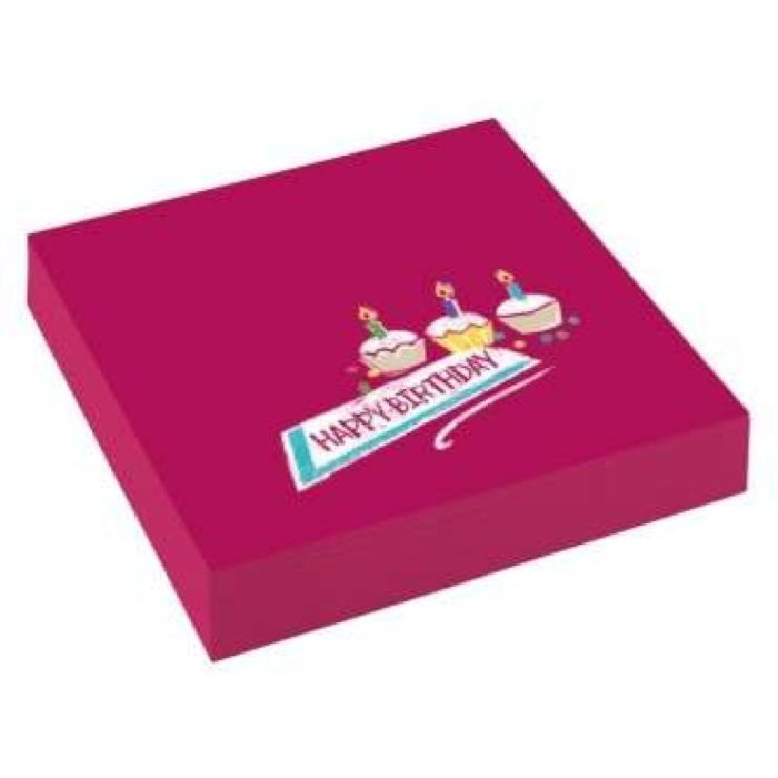 Amscan - 20 Serviettes cupcake birthday 25 x 25 cm