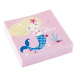 Amscan - 20 Serviettes Mermaid 25 x 25 cm