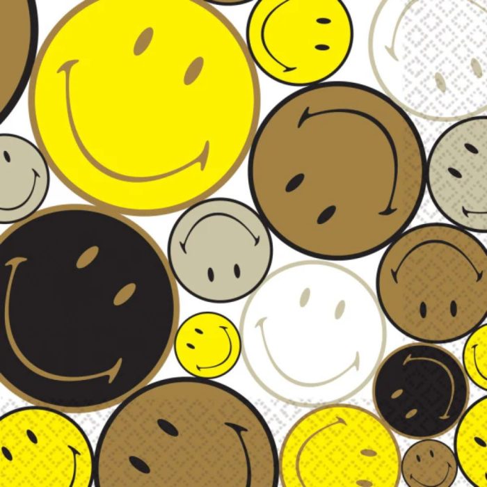 Amscan - 16 Napkins Smiley 33 x 33 cm