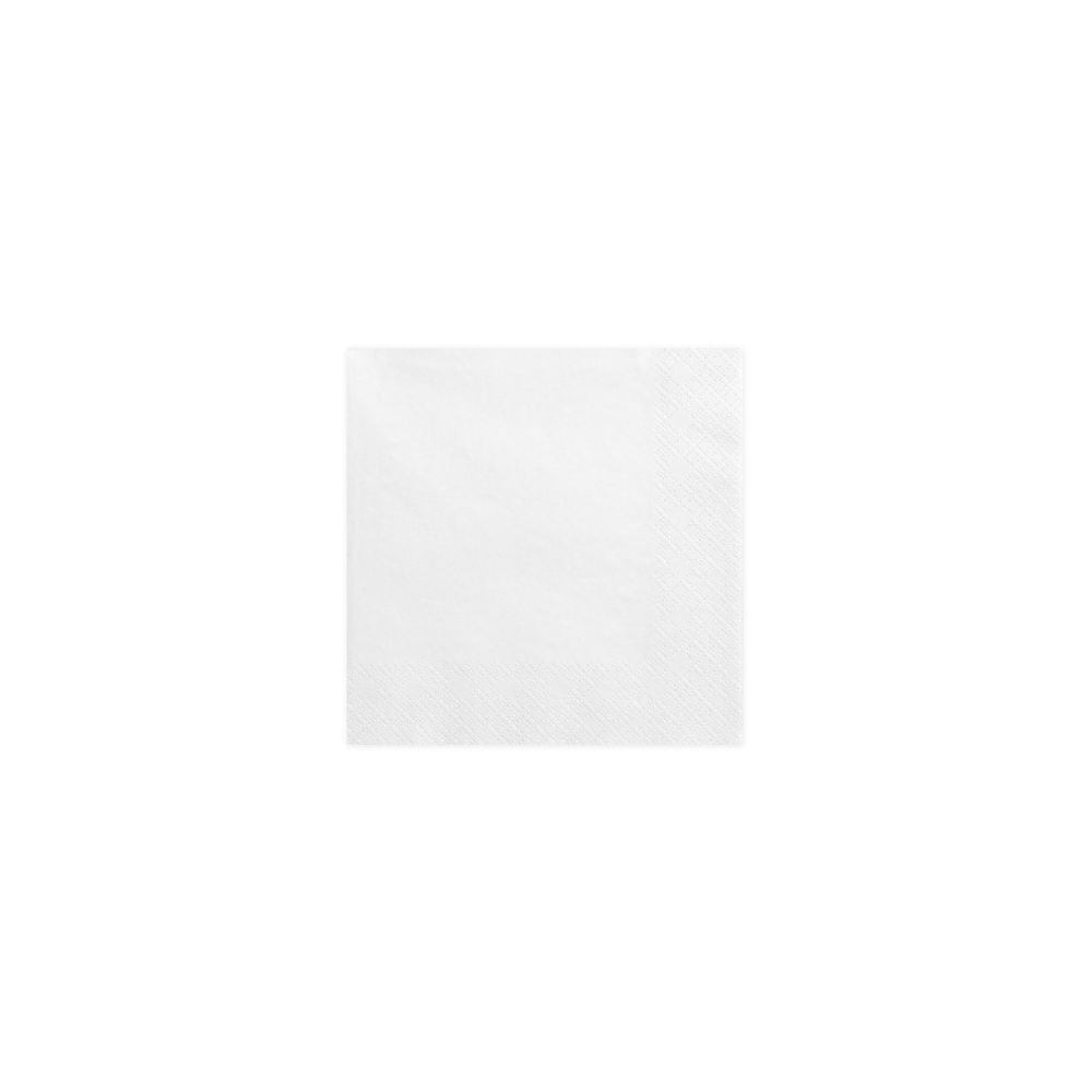 big_2267-1.jpg Amscan - 20 Napkins Blanc 33 x 33 cm – Image 1