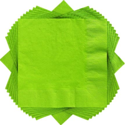 Amscan - 50 Napkins vert 33 x 33 cm