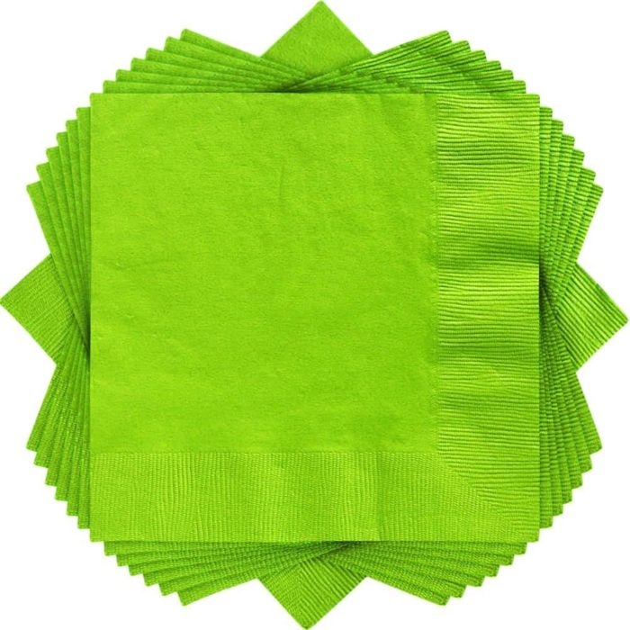 Amscan - 50 Napkins vert 33 x 33 cm