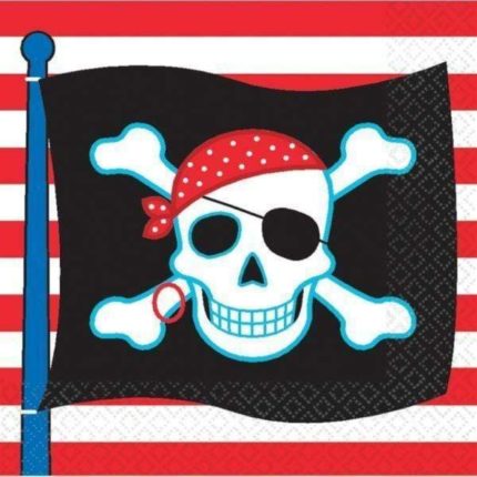 Amscan - 16 Napkins Pirate Party  33 x 33 cm
