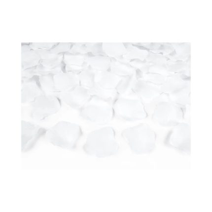 PartyDeco - Confetti Pétales de Rose - Blanc 100pcs