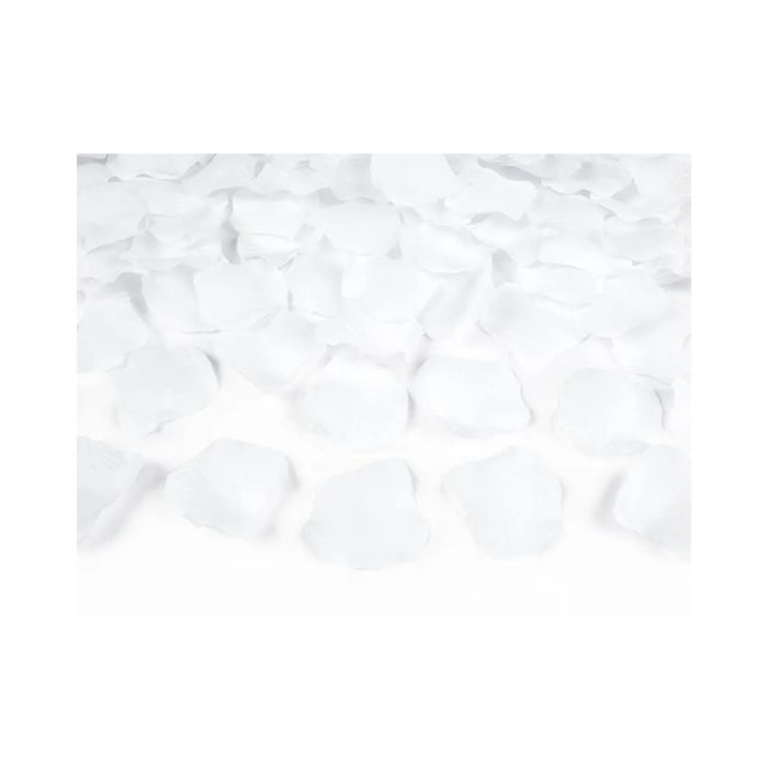 PartyDeco - Confetti Pétales de Rose - Blanc 100pcs