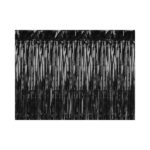 PartyDeco - Rideau de fête, noir, 90 x 250cm