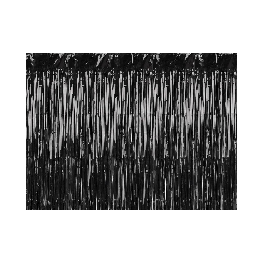 big_2306-1.jpg PartyDeco - Rideau de fête, noir, 90 x 250cm – Image 1