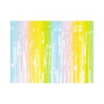 PartyDeco - Rideau de fête, mélange de couleurs, 100x195cm