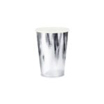 PartyDeco - Gobelets en papier argenté 220ml 6pcs