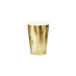 PartyDeco - Gobelets en papier doré 220ml 6pcs