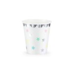 PartyDeco - Gobelets Licorne - Étoiles, 180 ml 6pcs