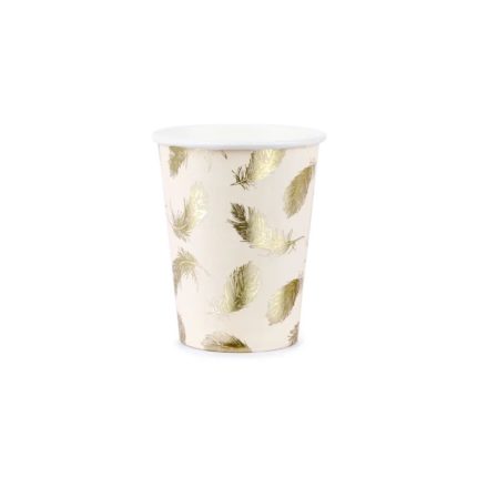PartyDeco - Gobelets lovely swan 260ml 6pcs