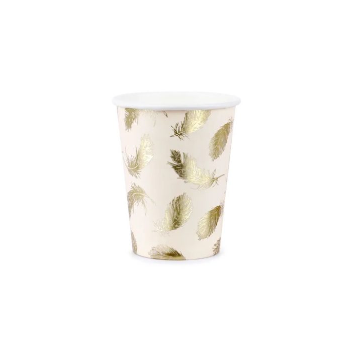 PartyDeco - Gobelets lovely swan 260ml 6pcs