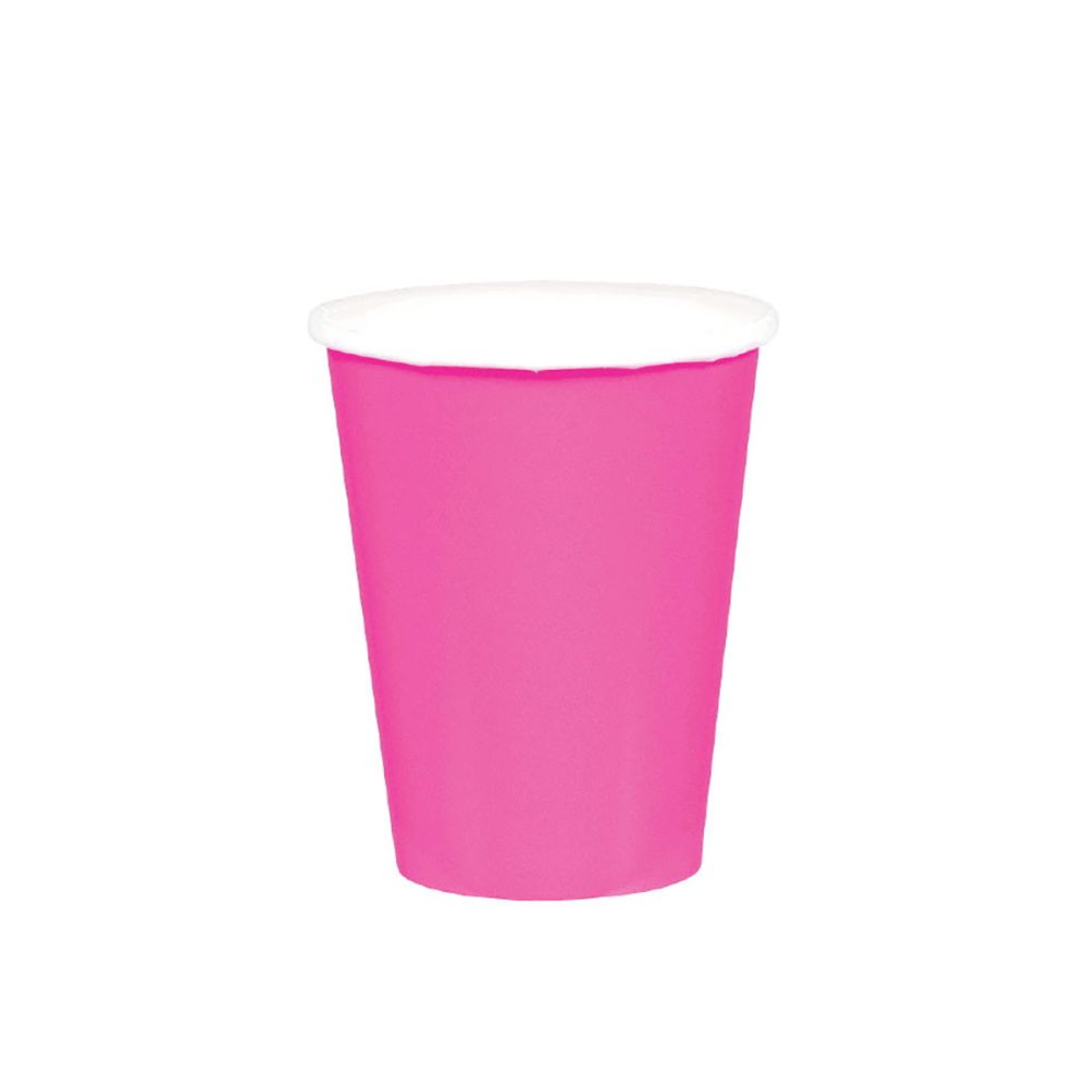 big_2325-1.jpg Amscan - Gobelets en papier Rose 20pcs 266ml – Image 1