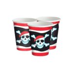 Amscan - Gobelets en papier pirate 8pcs 250ml