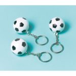 Amscan -  12 Porte-clés Championnat Soccer Plastique 2,8 x 2,8 cm