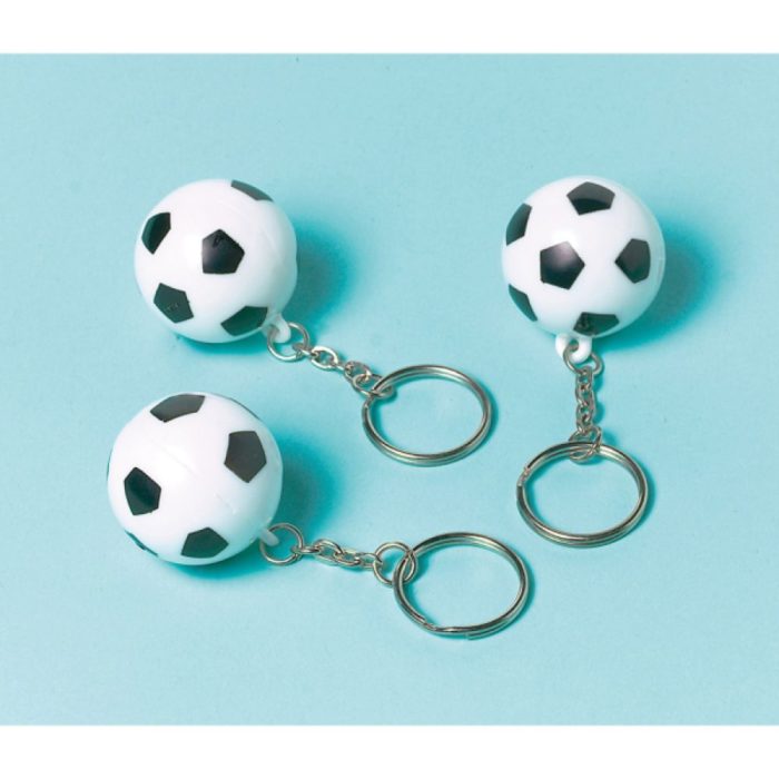 Amscan -  12 Porte-clés Championnat Soccer Plastique 2,8 x 2,8 cm