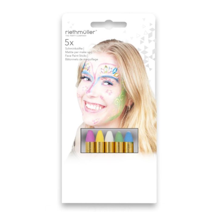 Amscan -  5 Make Up Sticks Pastel