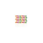 Amscan - Fruit heneycomb party sticks 50pcs