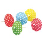 Amscan -10 Picks Umbrellas Dotted Wood 10 cm