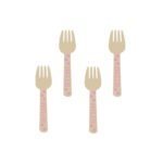 Amscan -12 Rose Buffet Mini Wooden Forks