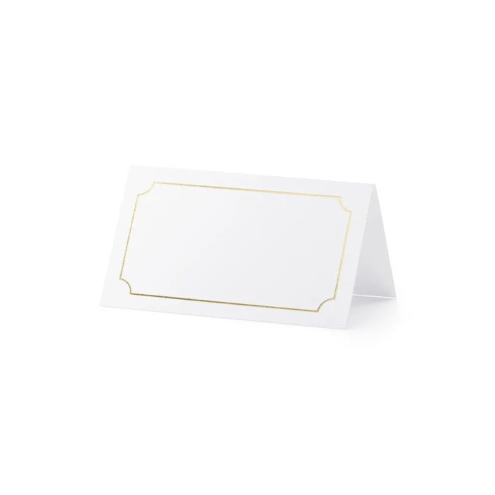 PartyDeco - Marque place - Cadre, or, 9.5x5.5cm