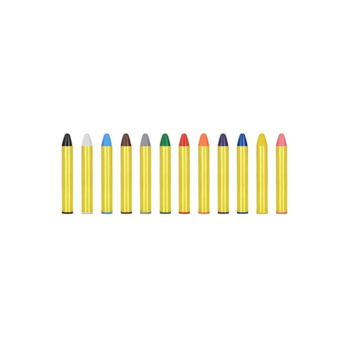 PartyDeco - Crayons de Maquillage 12 couleurs