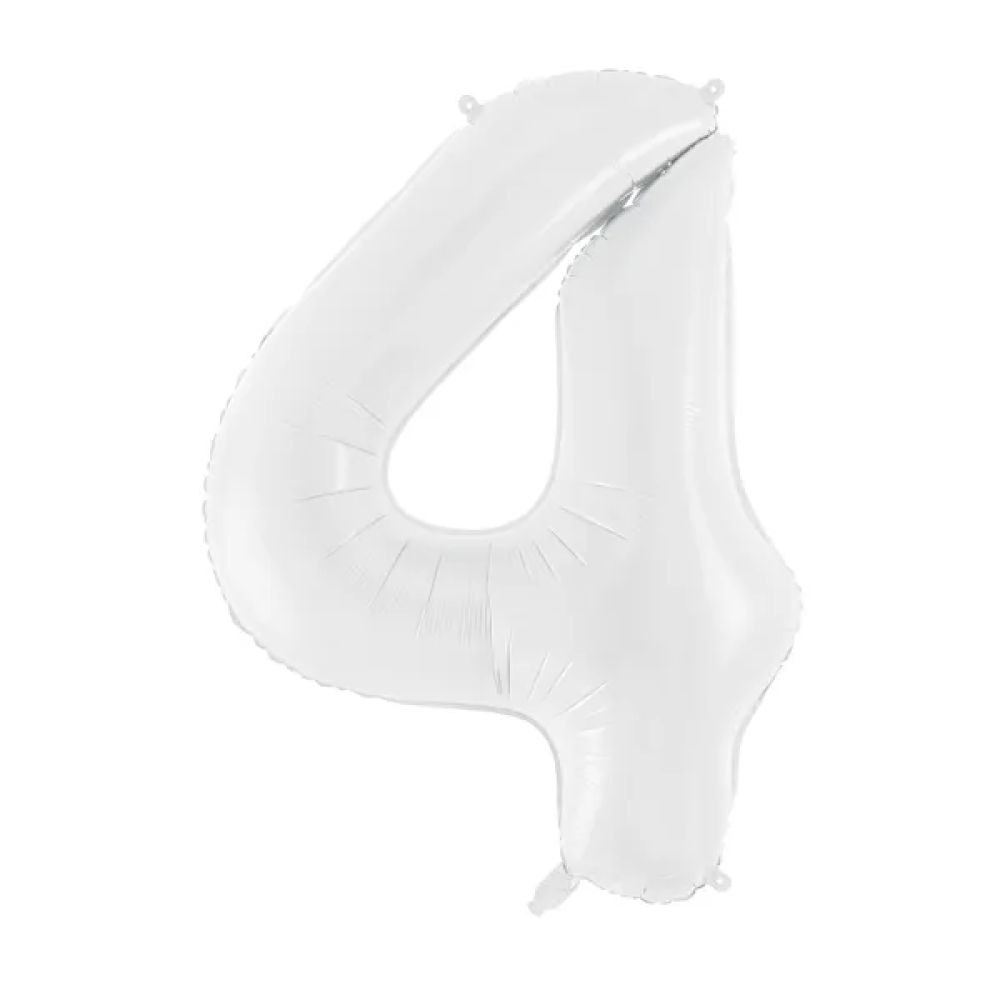 big_2408-1.jpg PartyDeco - Ballon Chiffre 4, blanc 86cm – Image 1