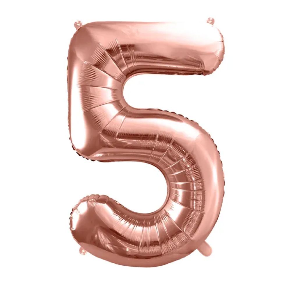 big_2439-1.jpg PartyDeco - Ballon Chiffre 5, Or Rose 86cm – Image 1
