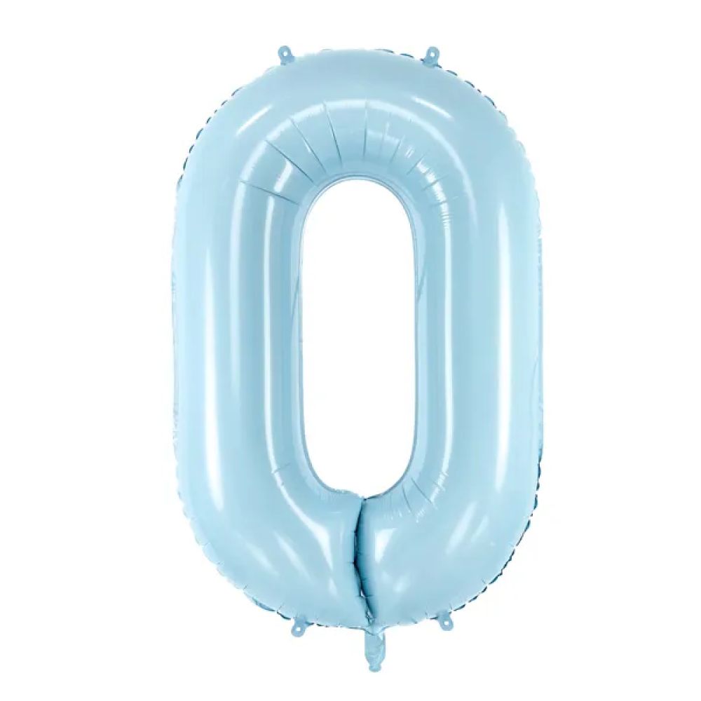 big_2444-1.jpg PartyDeco - Ballon Chiffre 0, Bleu Clair 86cm – Image 1