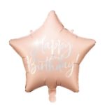 PartyDeco - Ballon Mylar H.B. Rose, 45 cm