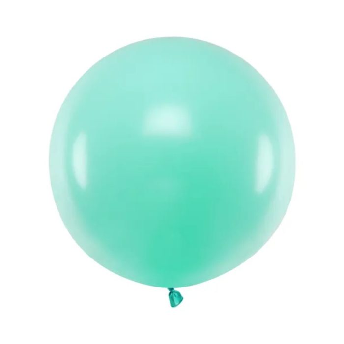 PartyDeco - Ballon Rond 60cm 1pcs menthe