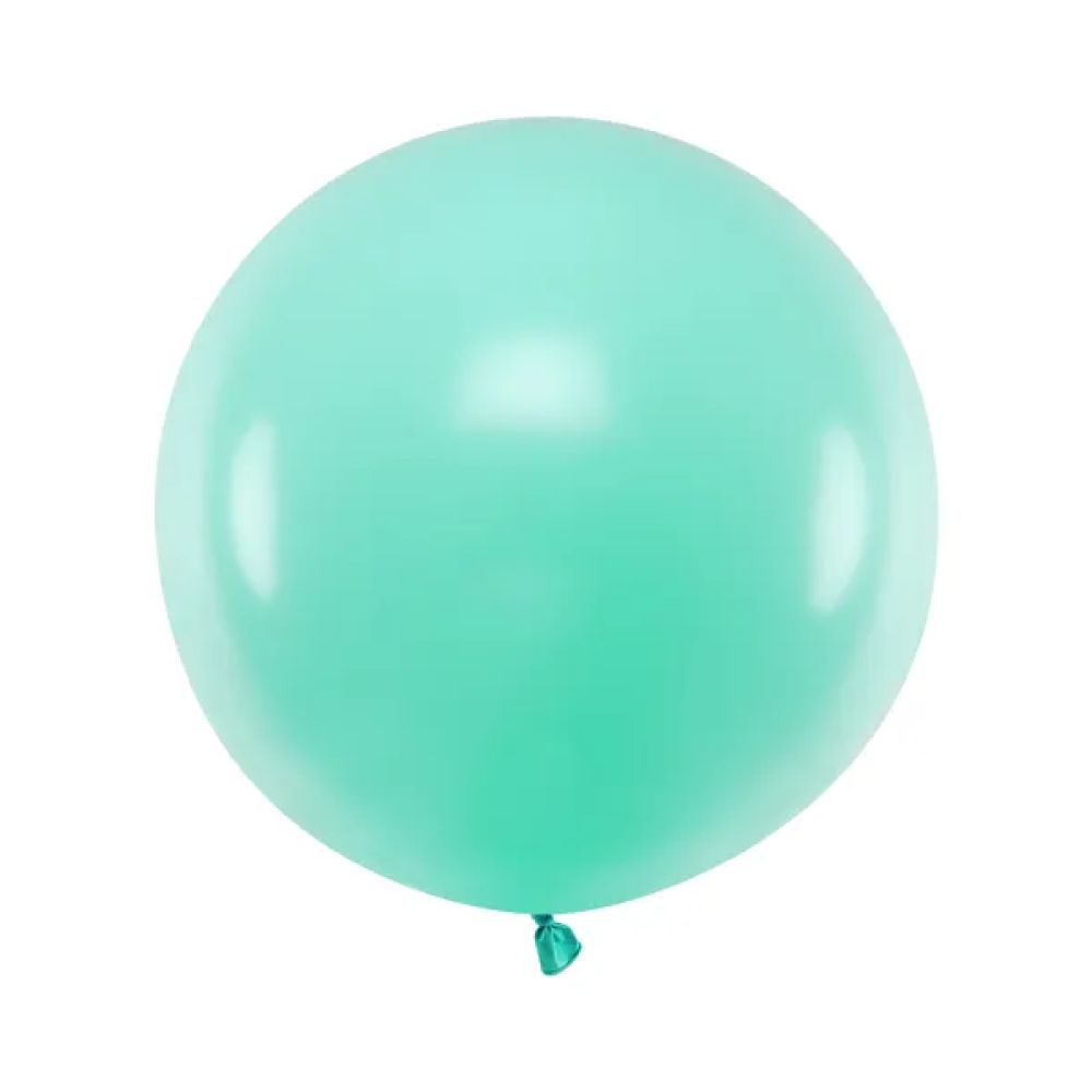 big_2506-1.jpg PartyDeco - Ballon Rond 60cm 1pcs menthe – Image 1