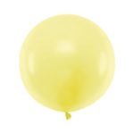 PartyDeco - Ballon Rond 60cm 1pcs Jaune