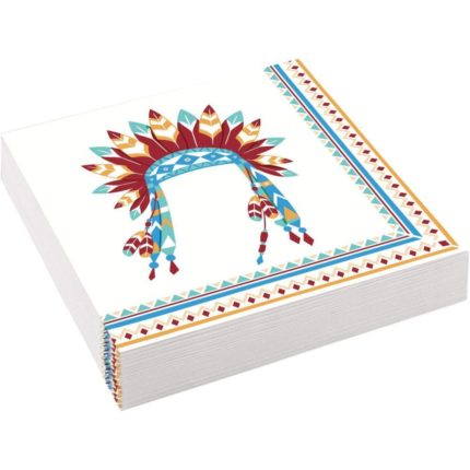 Amscan - 20 Napkins Tomahawk 33 x 33 cm