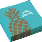 Amscan - 20 Napkins "hello summer" Ananas Vibes 33 x 33 cm