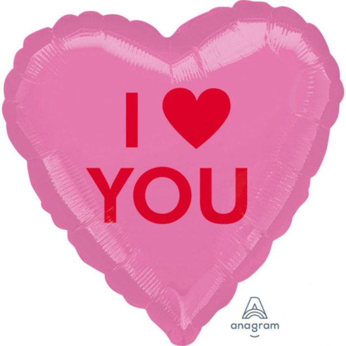 Amscan - Ballon Foil Coeur i heart you 43cm